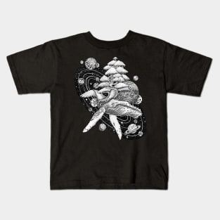 Space Whale Tree of life Kids T-Shirt